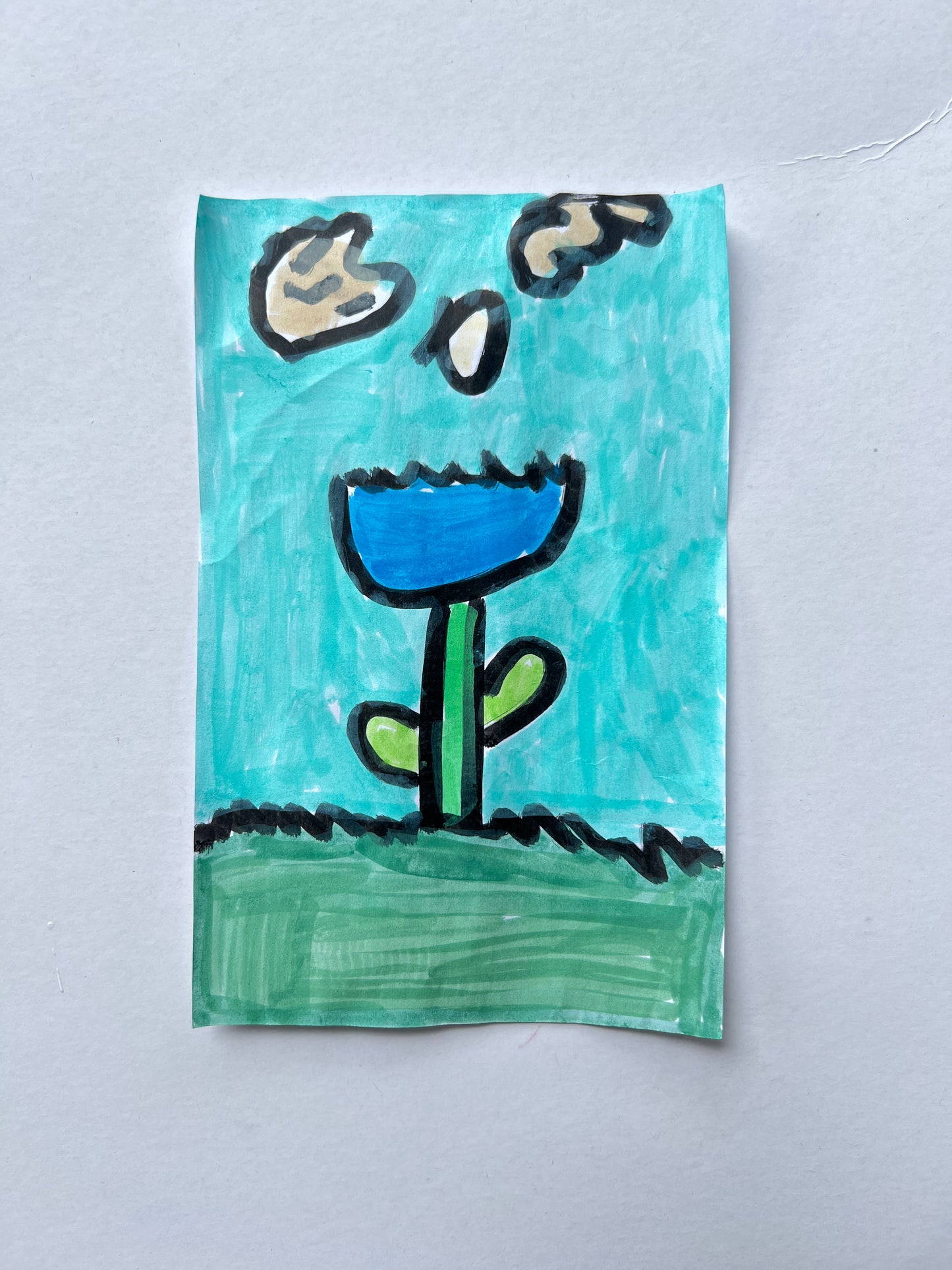 Blue Flower sticker