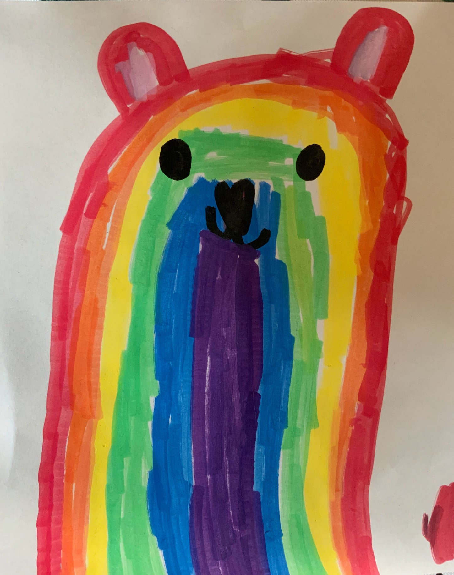 Rainbow Bear Mug with Color Inside