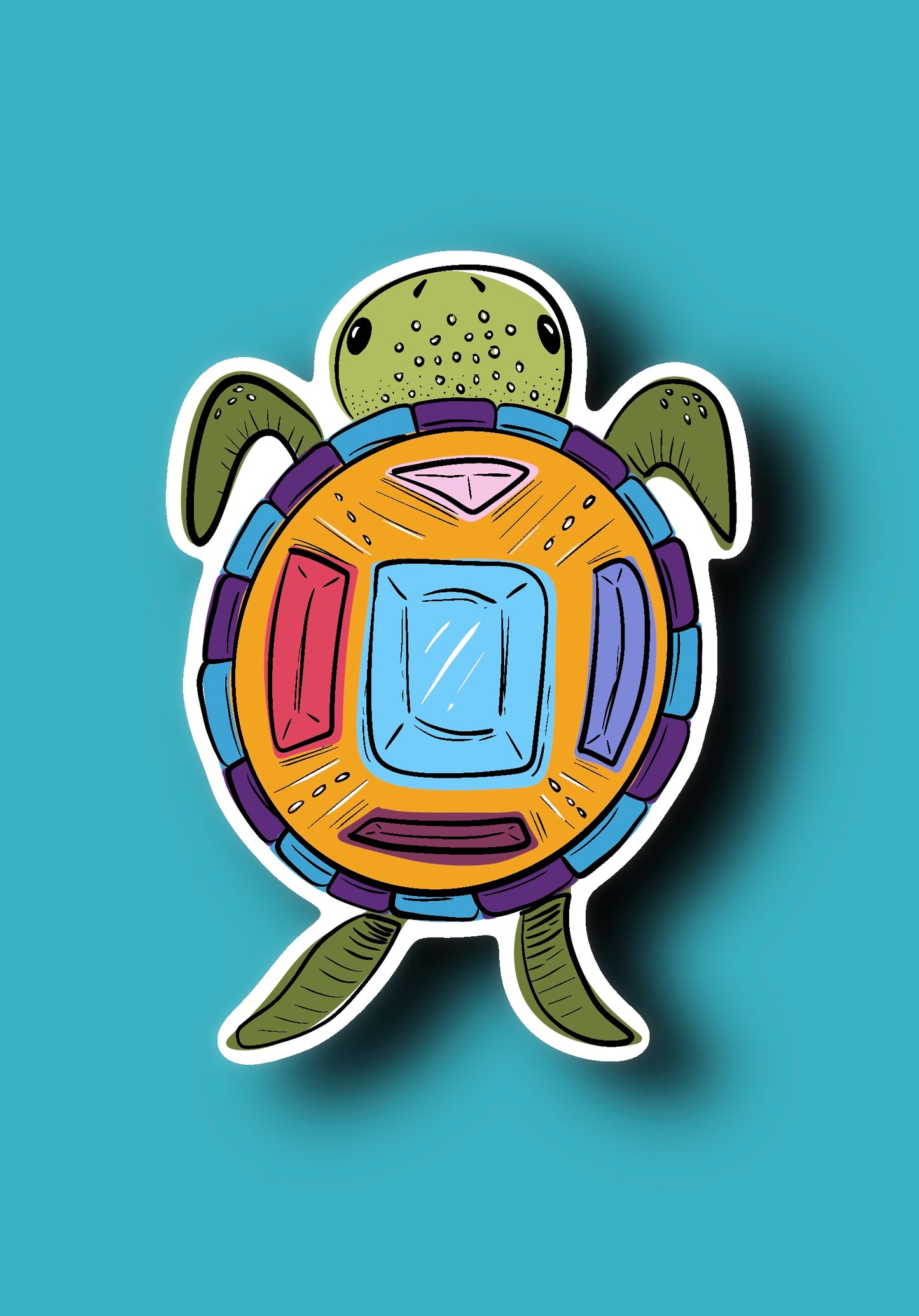 Turtle Jewel Sticker