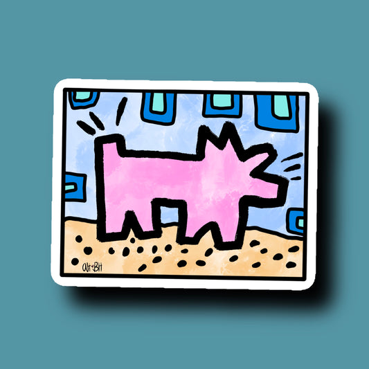 Barking Dog Sticker