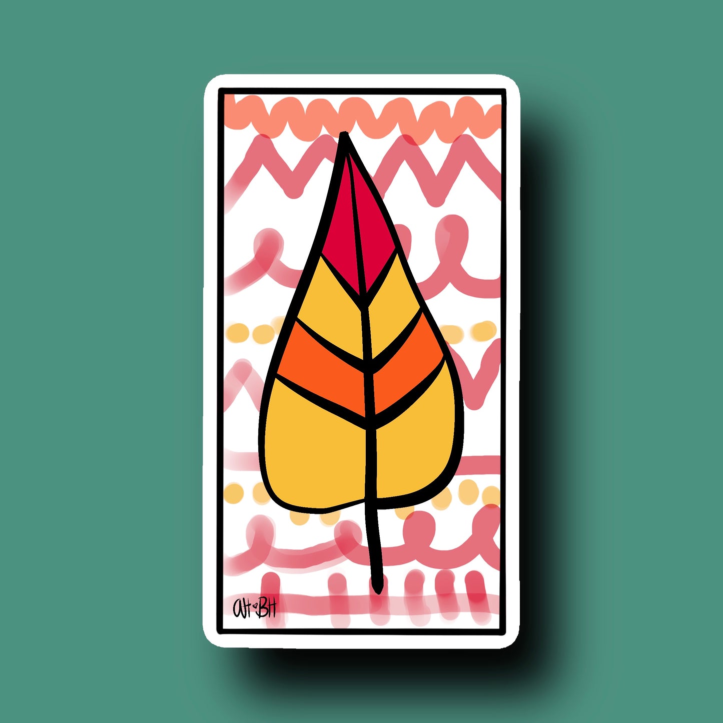 Fall Leaf Sticker