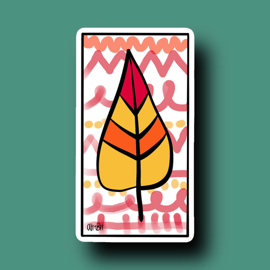 Fall Leaf Sticker