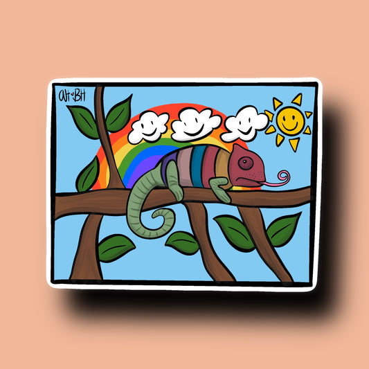 Chameleon Sticker