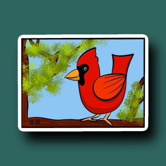Cardinal Sticker