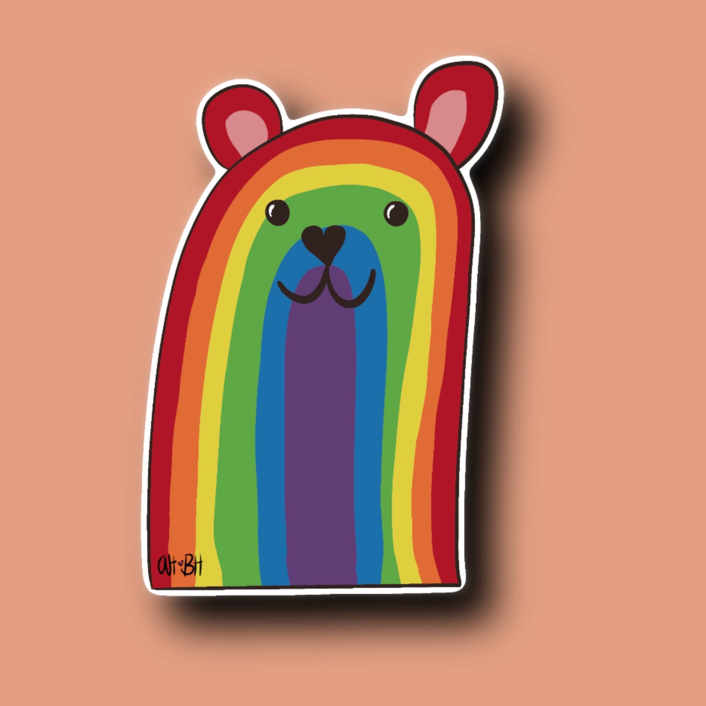 Rainbow Bear Sticker