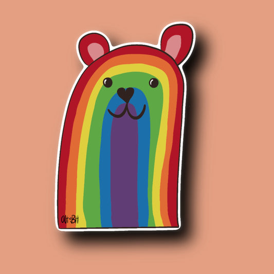 Rainbow Bear Sticker