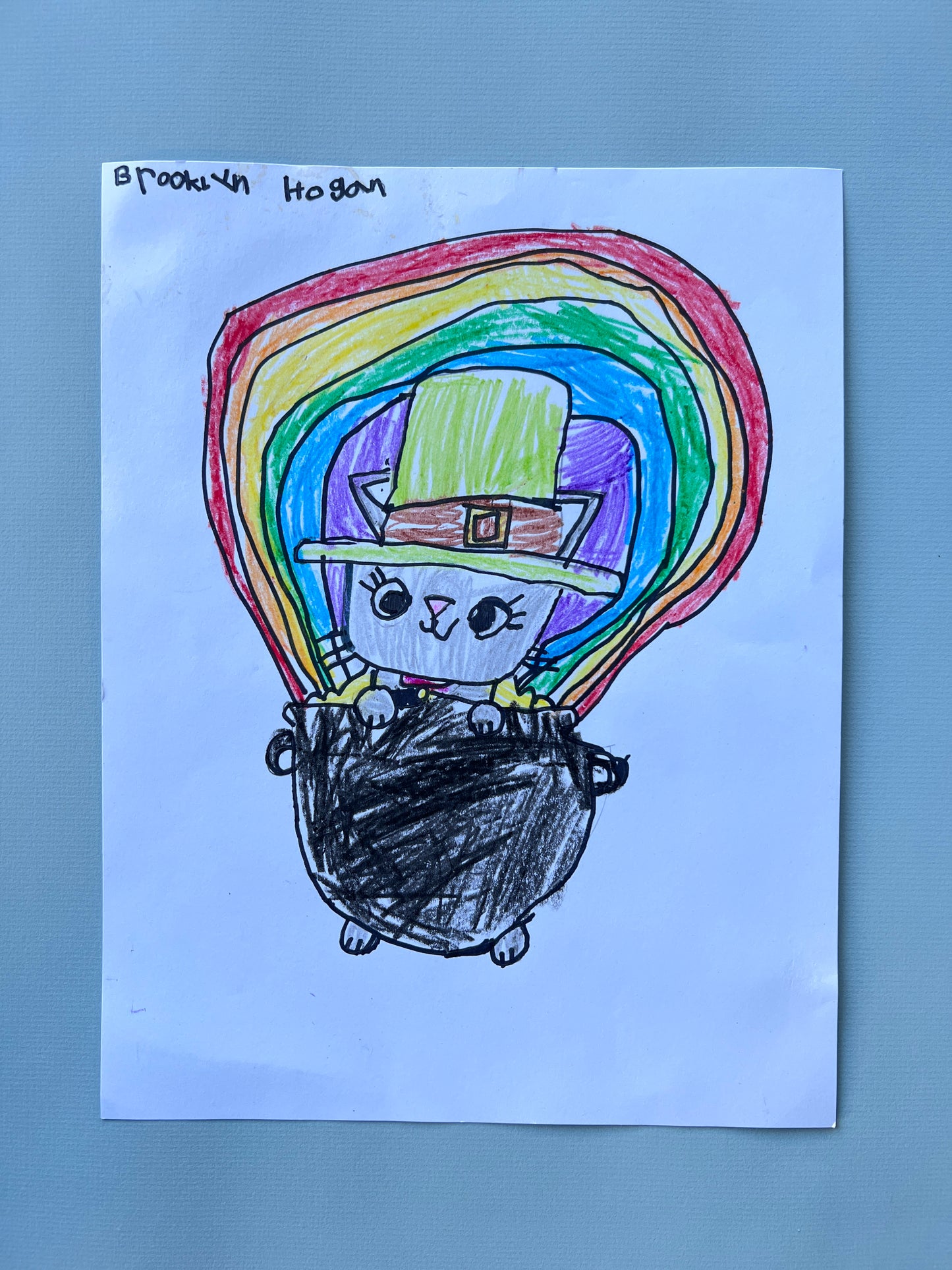 Leprechaun Kitty Sticker